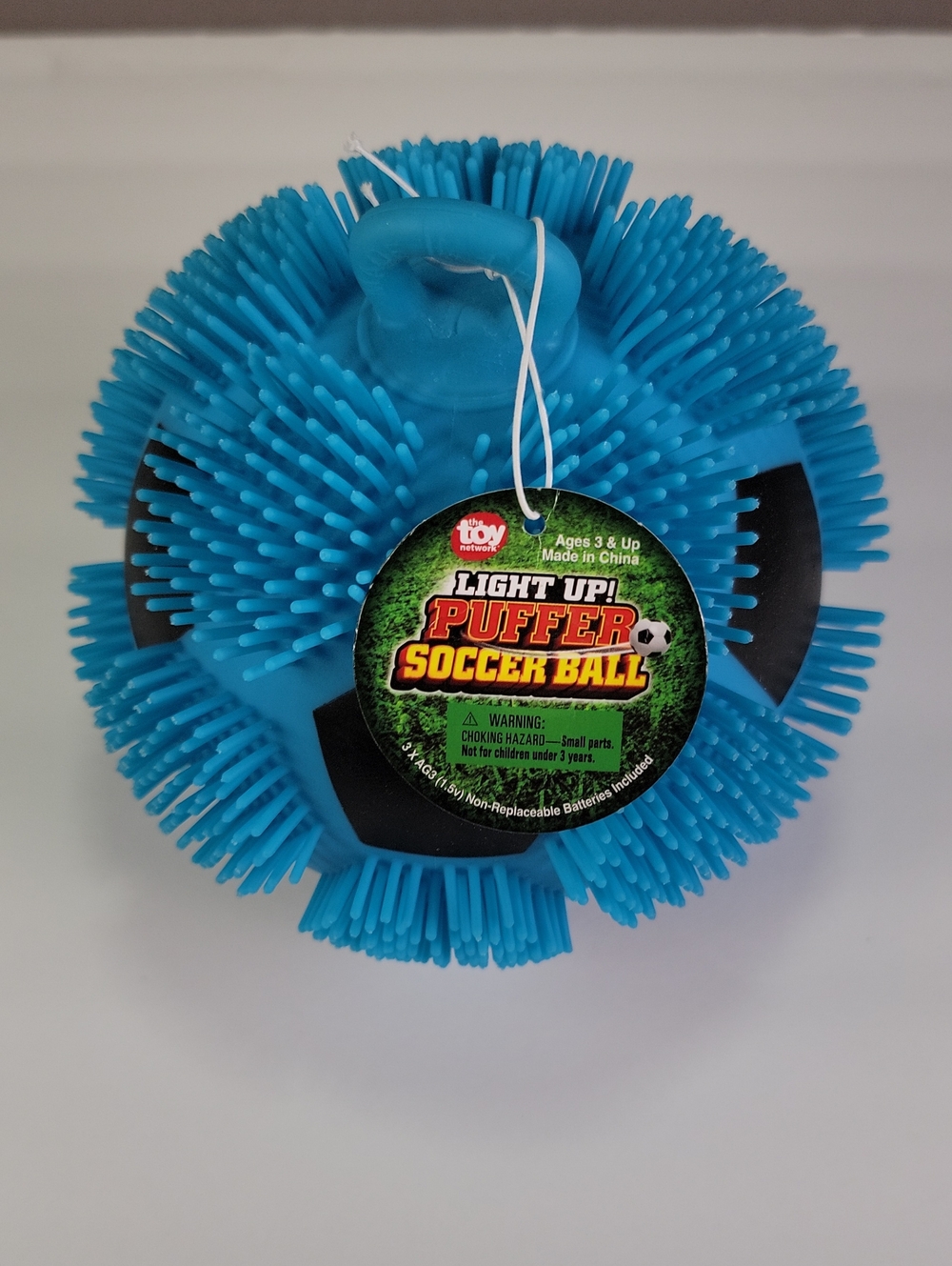 Light Up Puffer Indooor Soccer Ball - Blue by The Toy Network